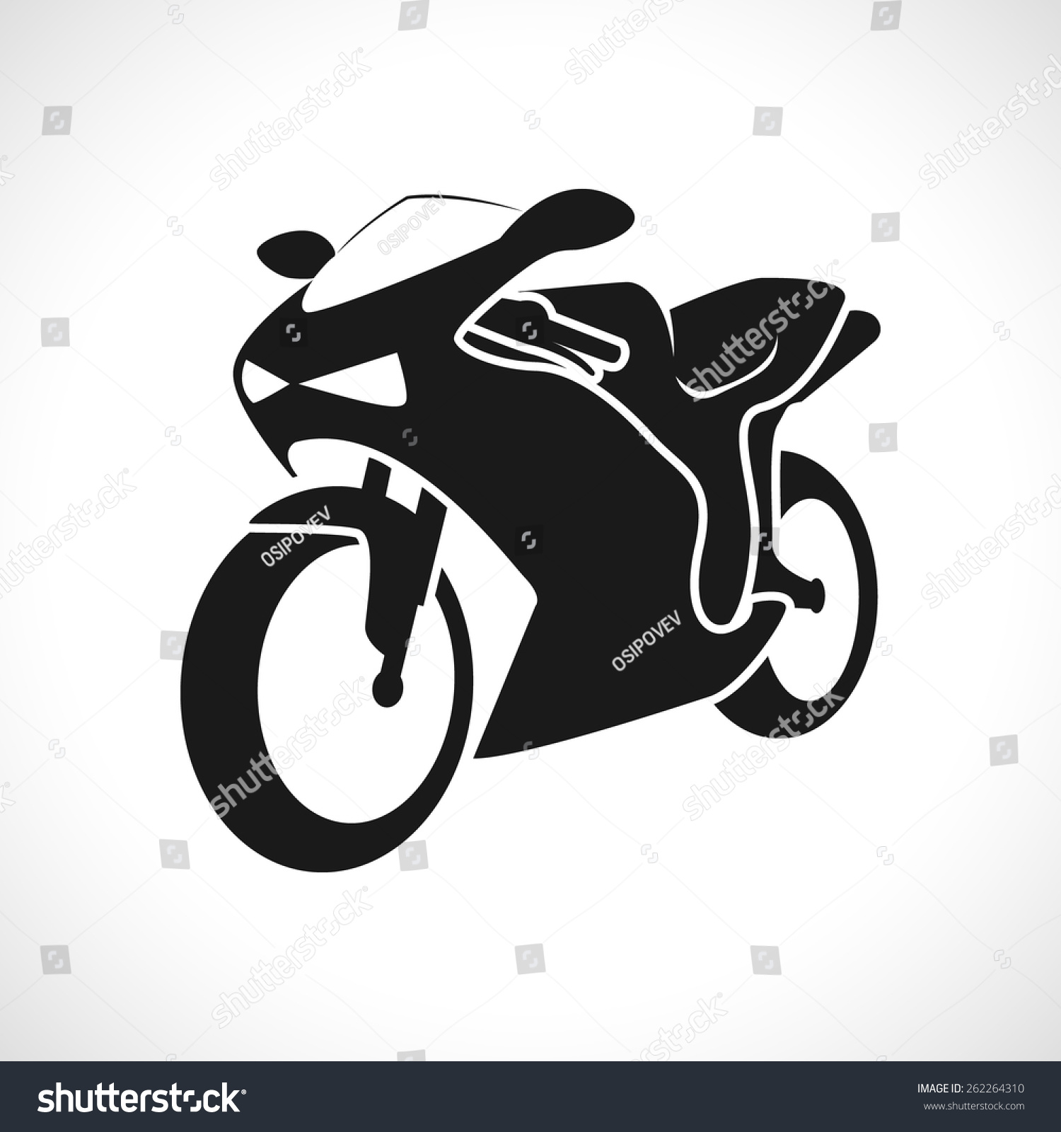 摩托车赛车图标。-交通运输,运动\/娱乐活动-站