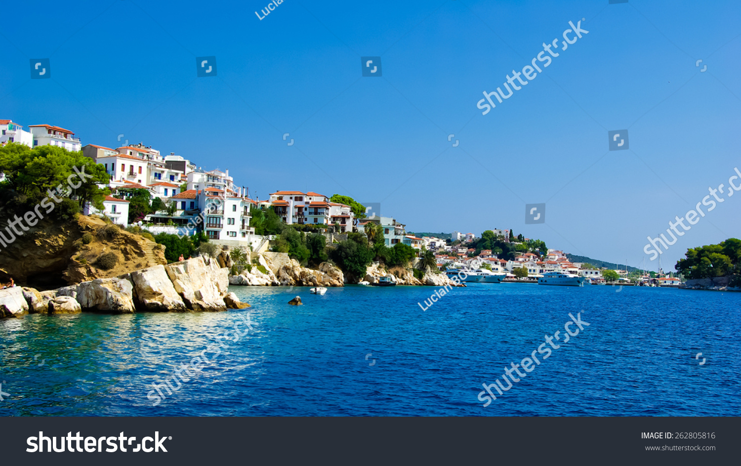 基亚索镇基亚索岛,希腊。它位于斯波拉得岛北