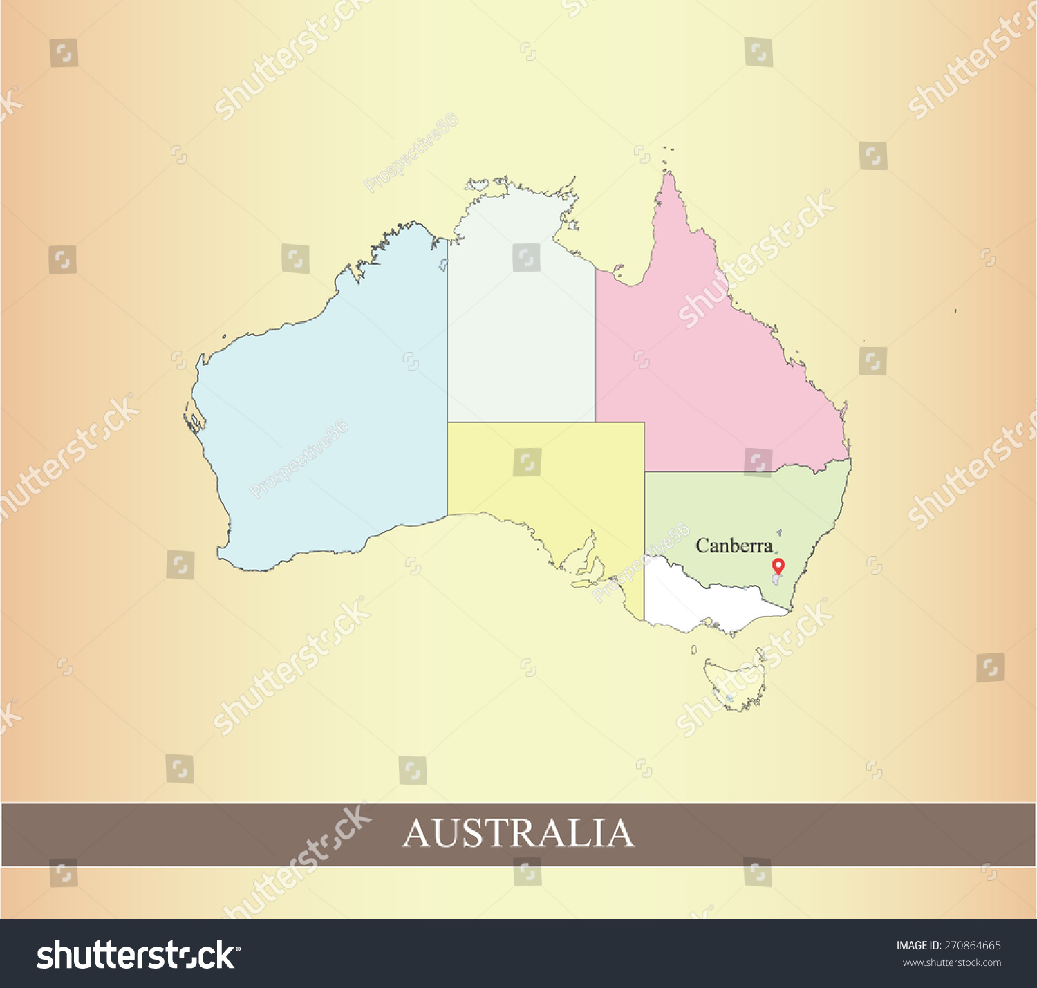 澳大利亚地图在黑色和白色背景下,澳大利亚地