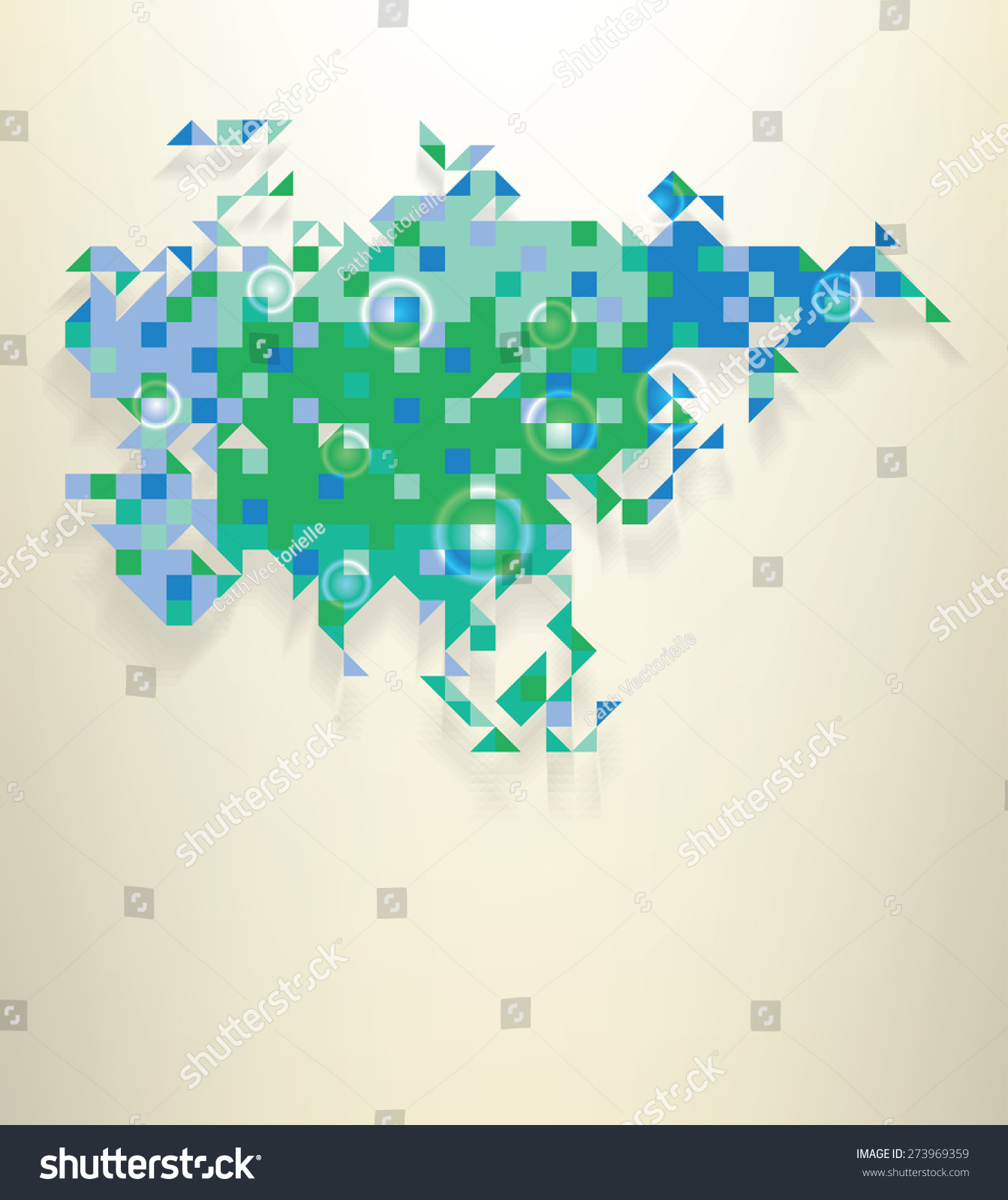 蓝色亚洲地图与整个俄罗斯圆形白色透明环覆盖