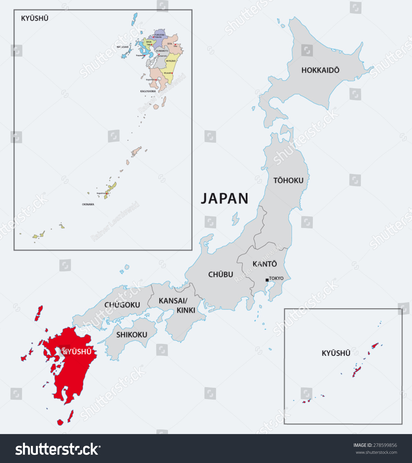 日本九州地区地图-交通运输-海洛创意(HelloRF