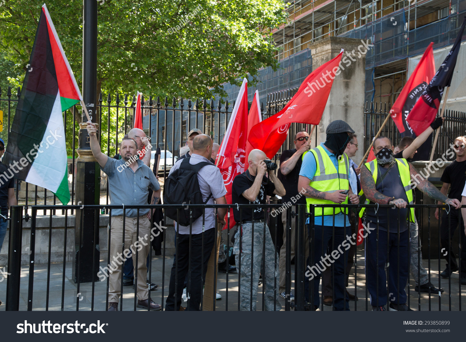 西敏寺,伦敦,英国,2015年7月4日。抗议的Jewi