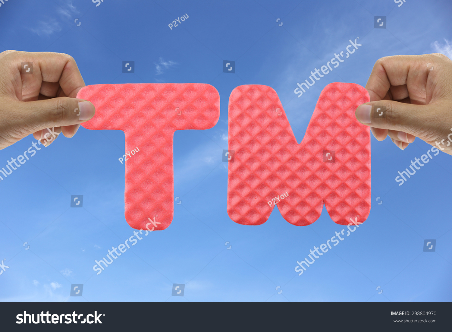 手安排字母的缩写TM商标业务的组织管理。-背