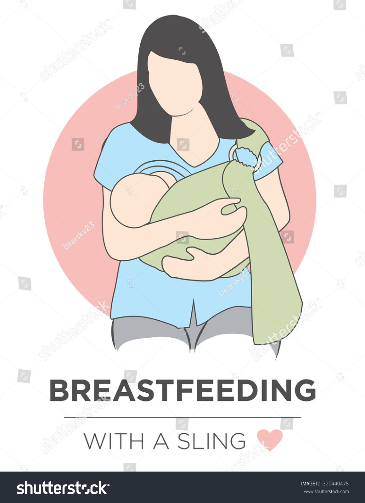 母乳喂养位置:甜蜜的婴儿喂养和她的母亲在一
