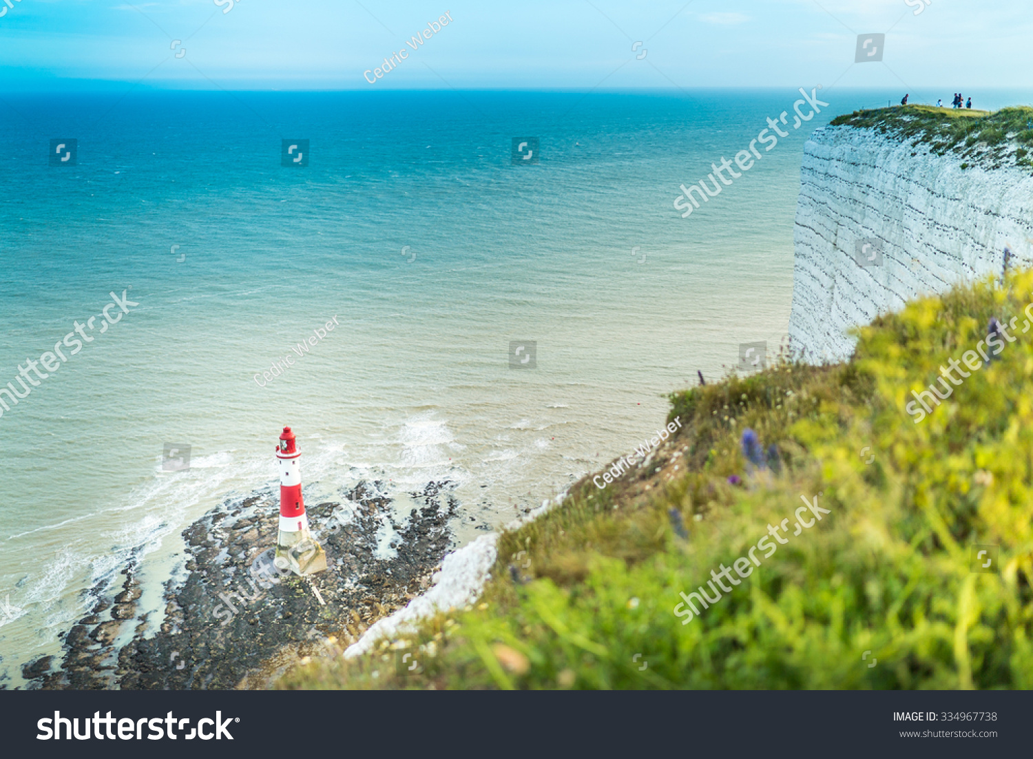 七姐妹悬崖的英语香奈儿海岸,东Susex英格兰。