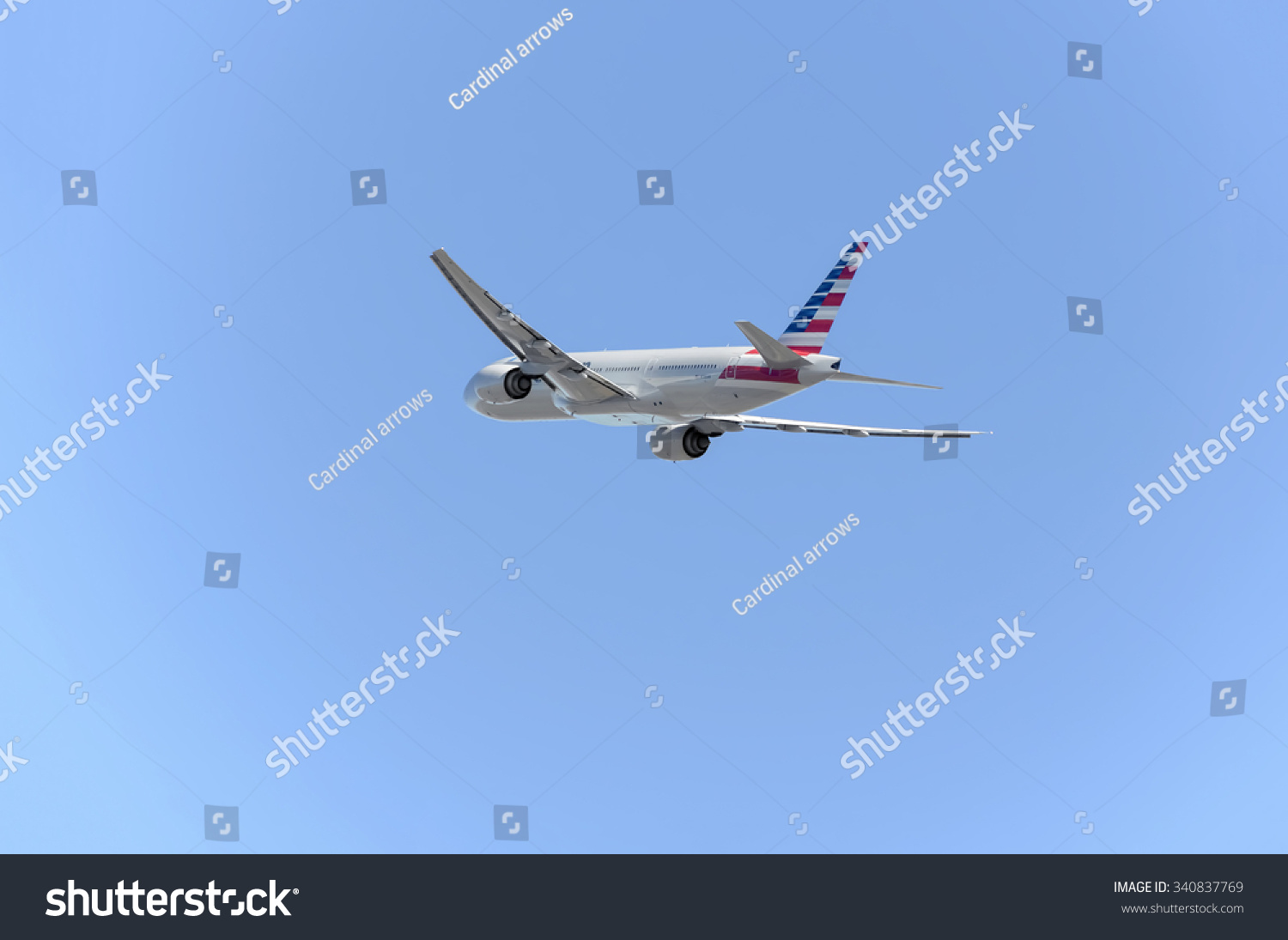 西班牙,马德里,2015年11月14日:飞机波音777 
