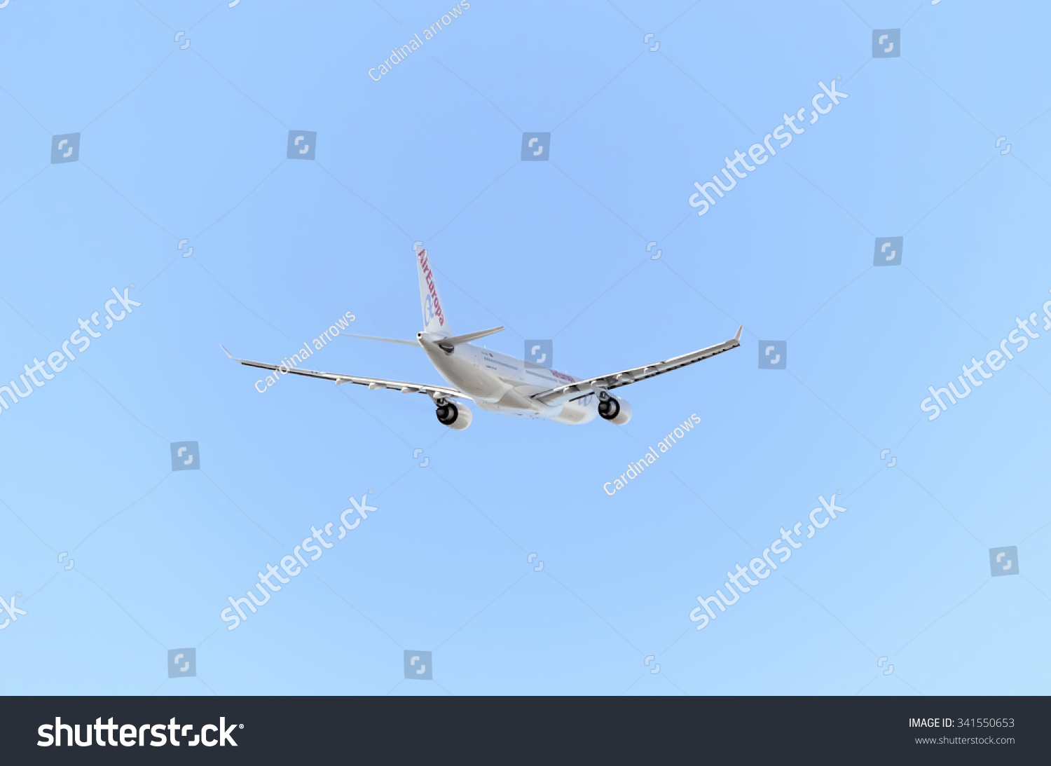 西班牙,马德里,2015年11月14日:飞机空客a330