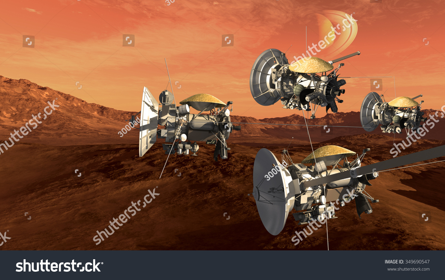 无人宇宙飞船探测侦察火星喜欢红色星球,太空