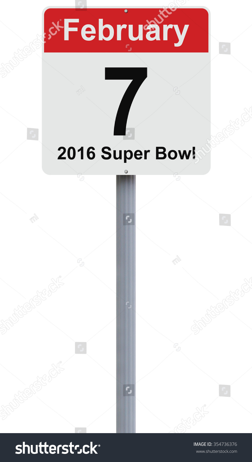 修改路标上的日期2016超级碗-符号\/标志-海洛