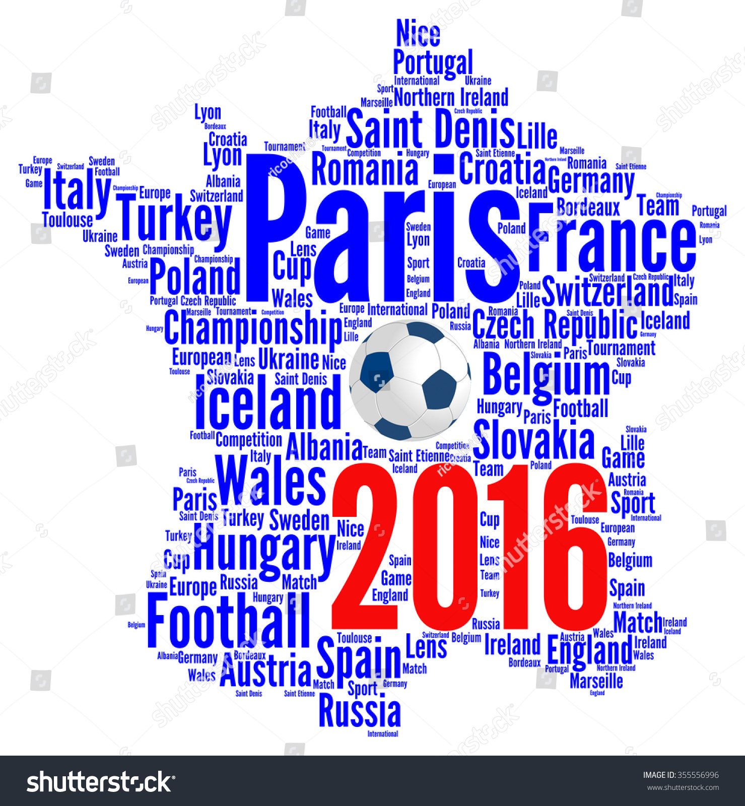 2016年法国足球图解-符号\/标志,运动\/娱乐活动