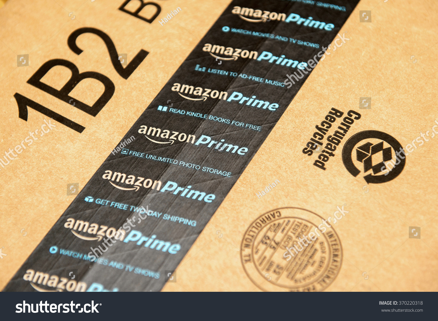 法国巴黎,2016年1月28日:Amazon Prime标识印