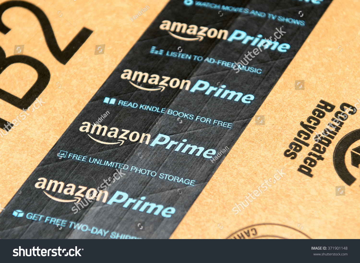 法国巴黎,2016年1月28日:Amazon Prime标识印