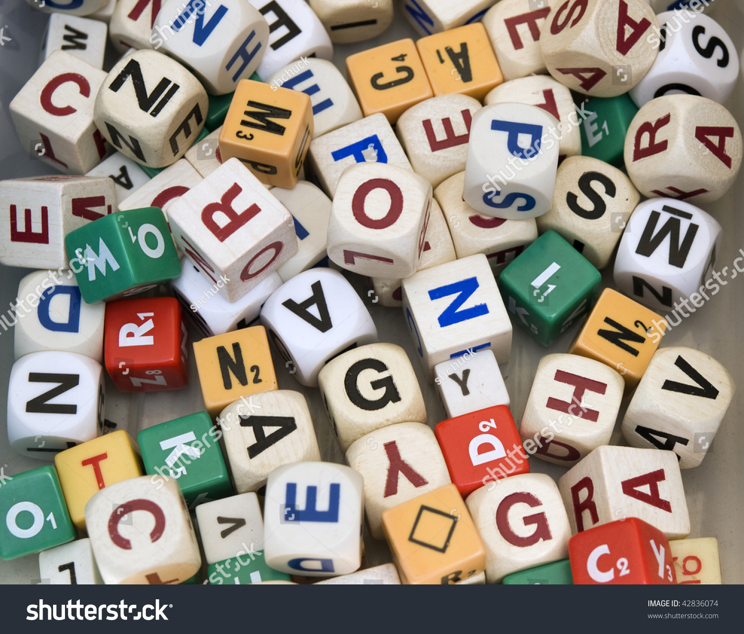 随机掷骰子的字母字母数组,通常用于游戏或构