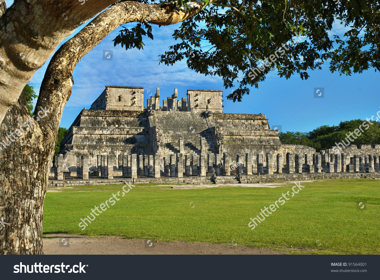 圣殿武士的奇琴伊察,墨西哥金塔纳罗奥州。玛