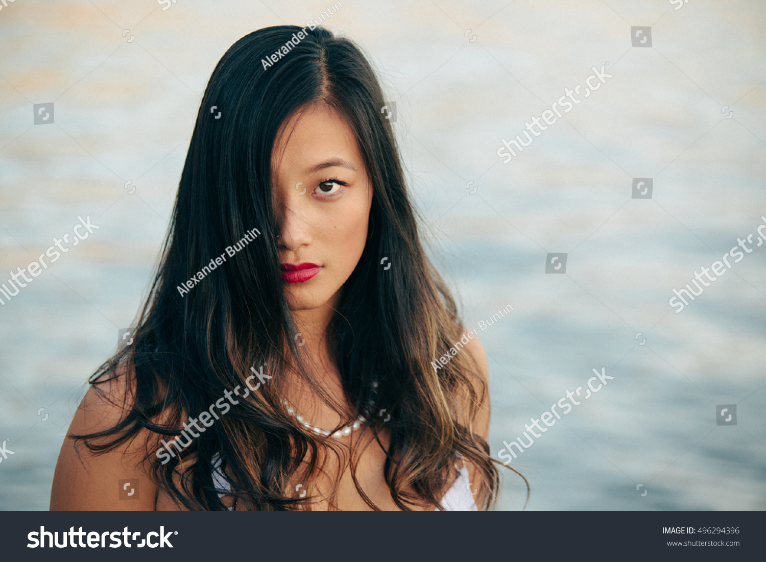 Стоковая фотография 496294396 Beautiful Sexy Young Fit Brunette Asian Shutterstock 9368