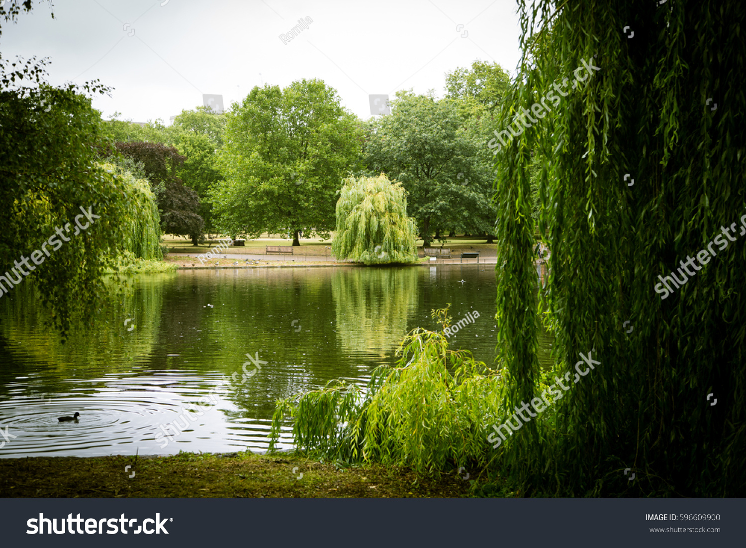 Beautiful Landscape Park London Stock Photo 596609900 - Shutterstock