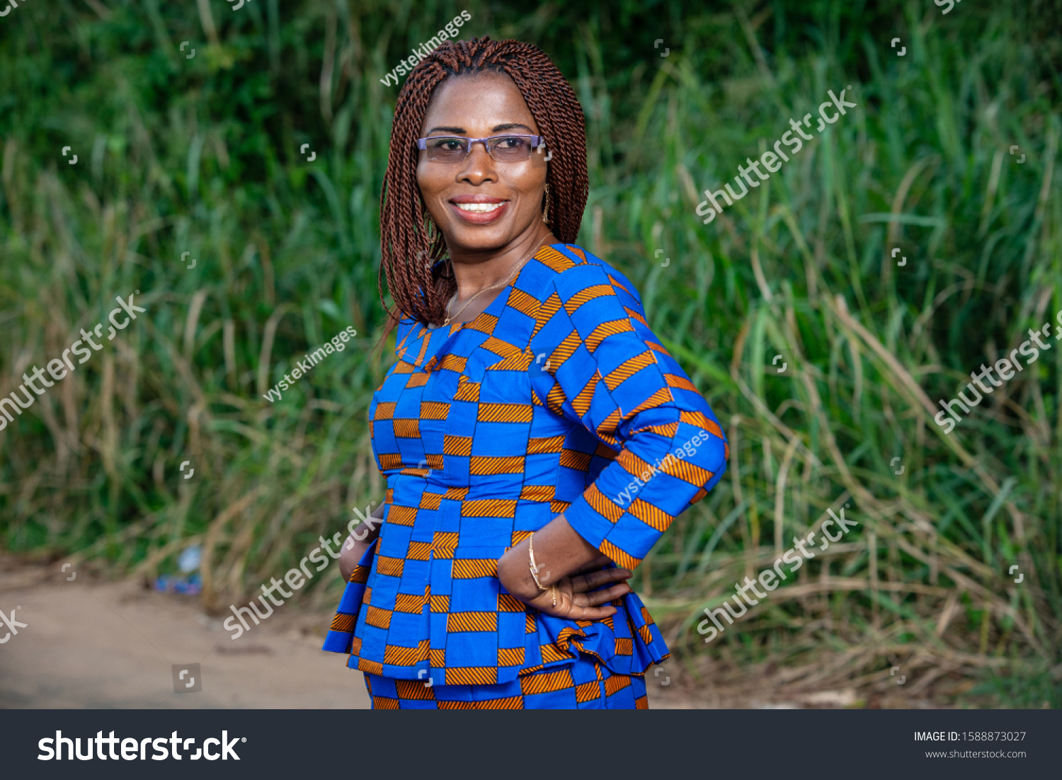 Beautiful Mature Woman Traditional Dress Standing Stock Photo (Edit Now ...