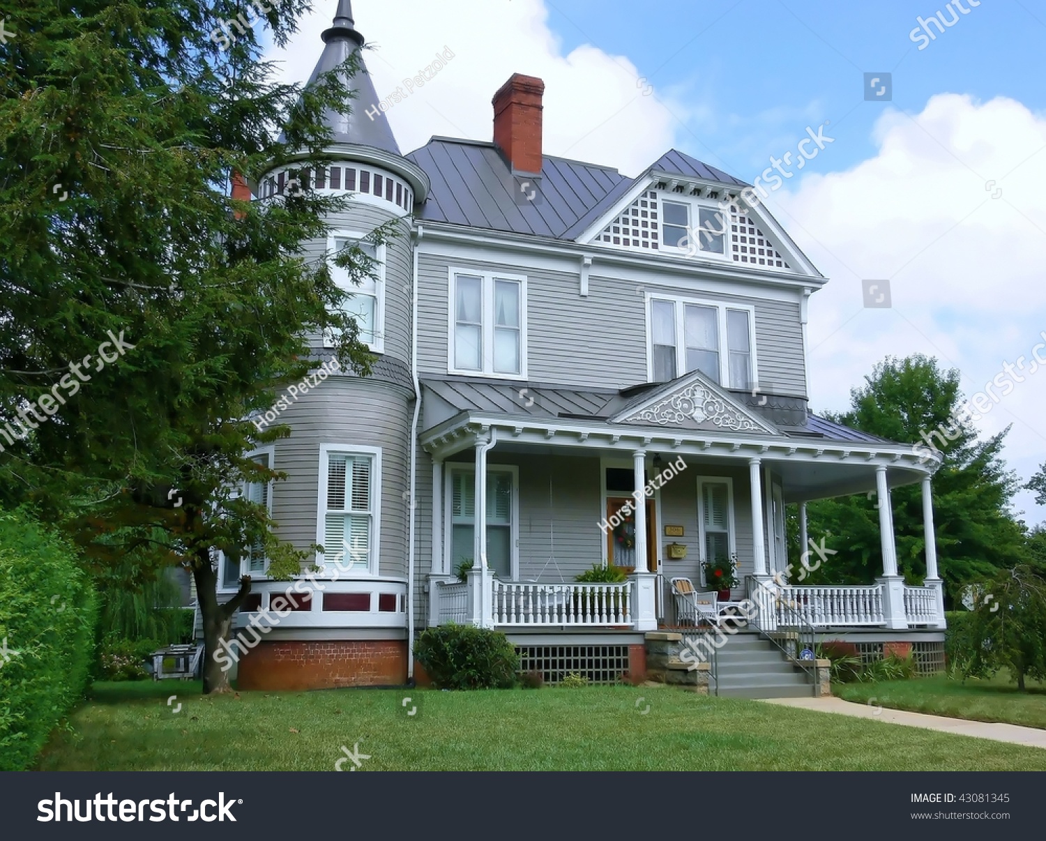 Beautiful Old Victorian Mansion On Big Stock Photo (Edit Now) 43081345