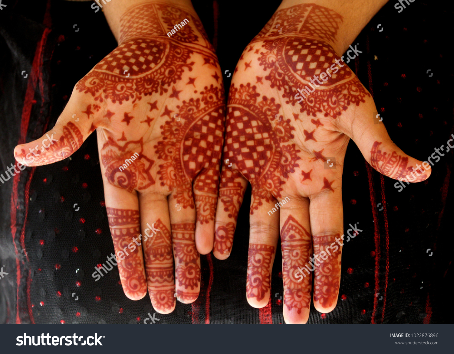 Beautiful Simple Henna Mehndi Mehindi Design Stock Photo Edit Now