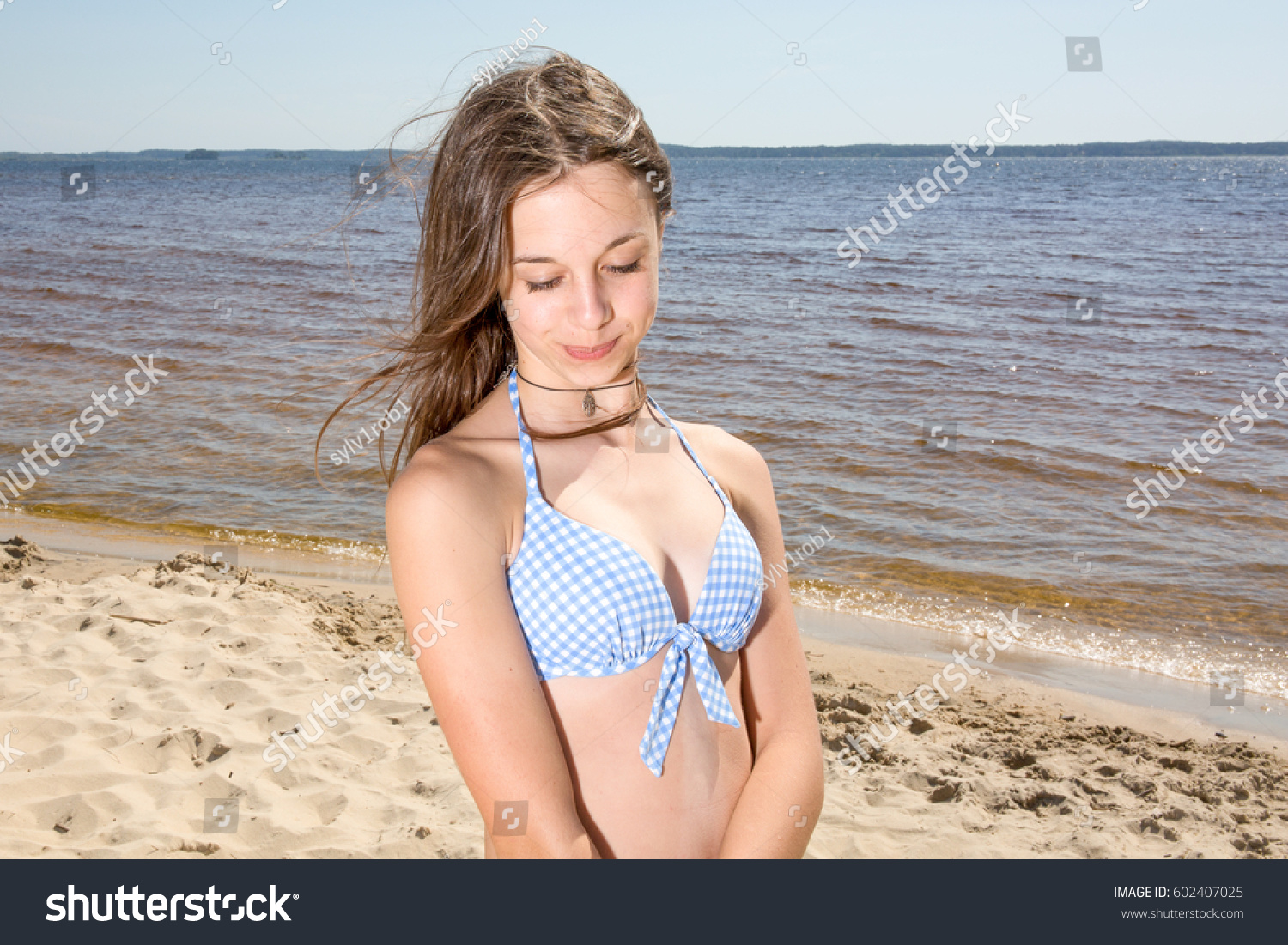 Young Teen Girls Beach Bikinis