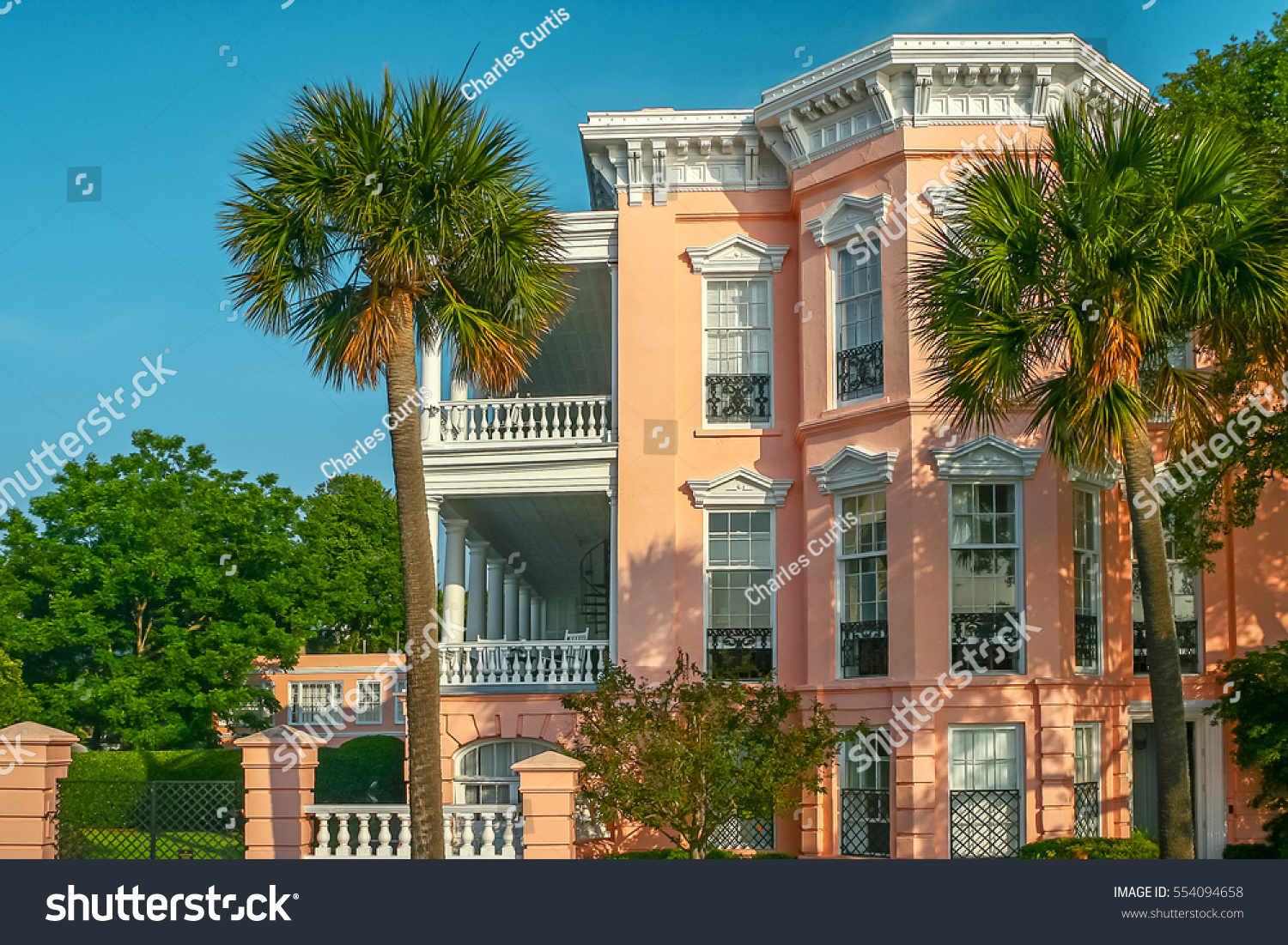 Beautiful View Historic Charleston South Carolina Stock Photo 554094658 ...