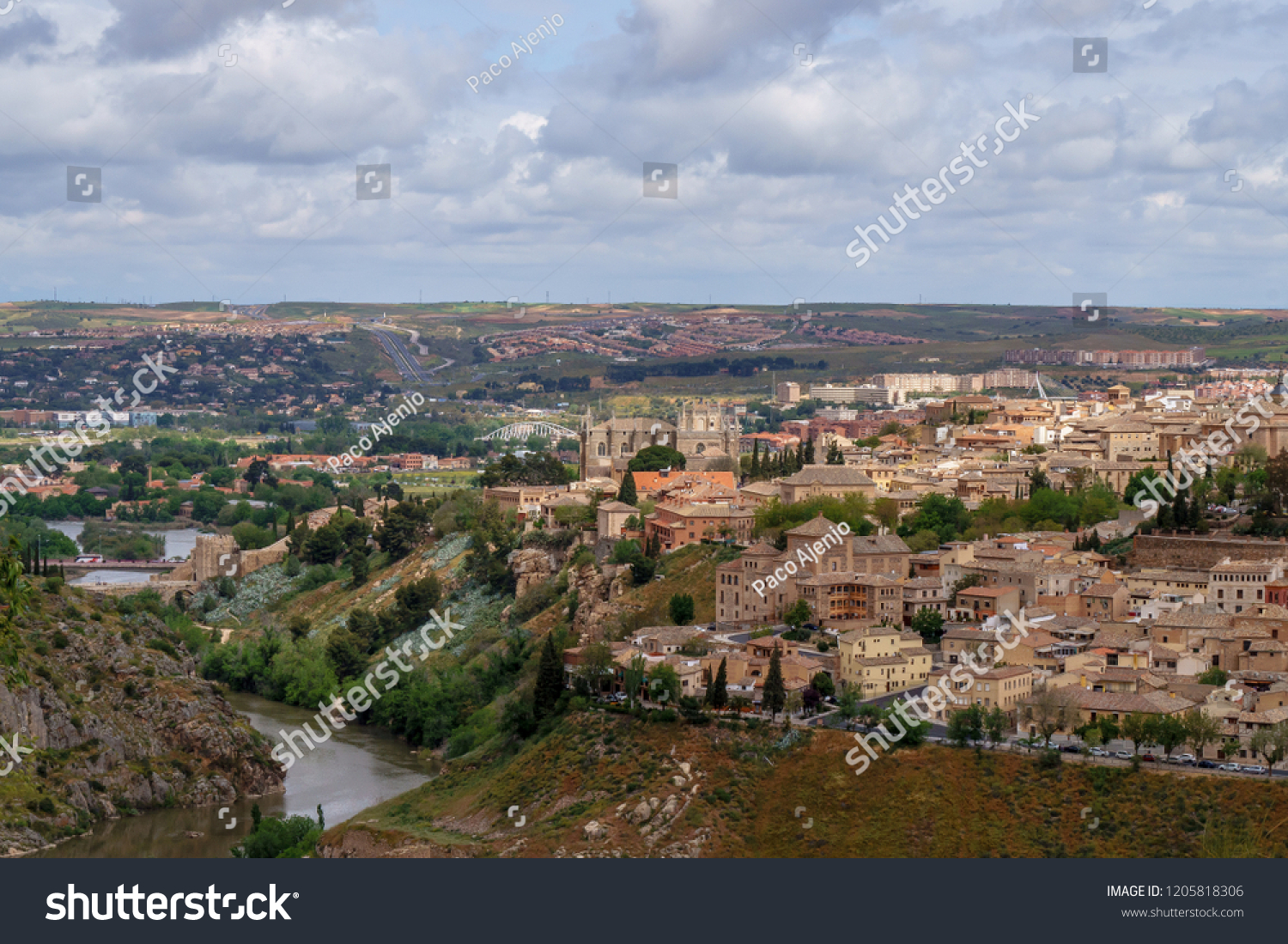 Beautiful View Toledo Spain National Parador Stock Photo - 