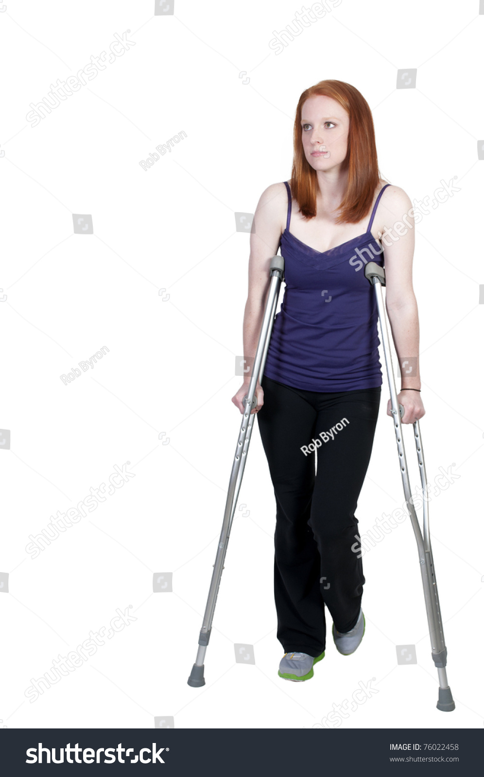 Throw crutches and walk Throw crutches and walk