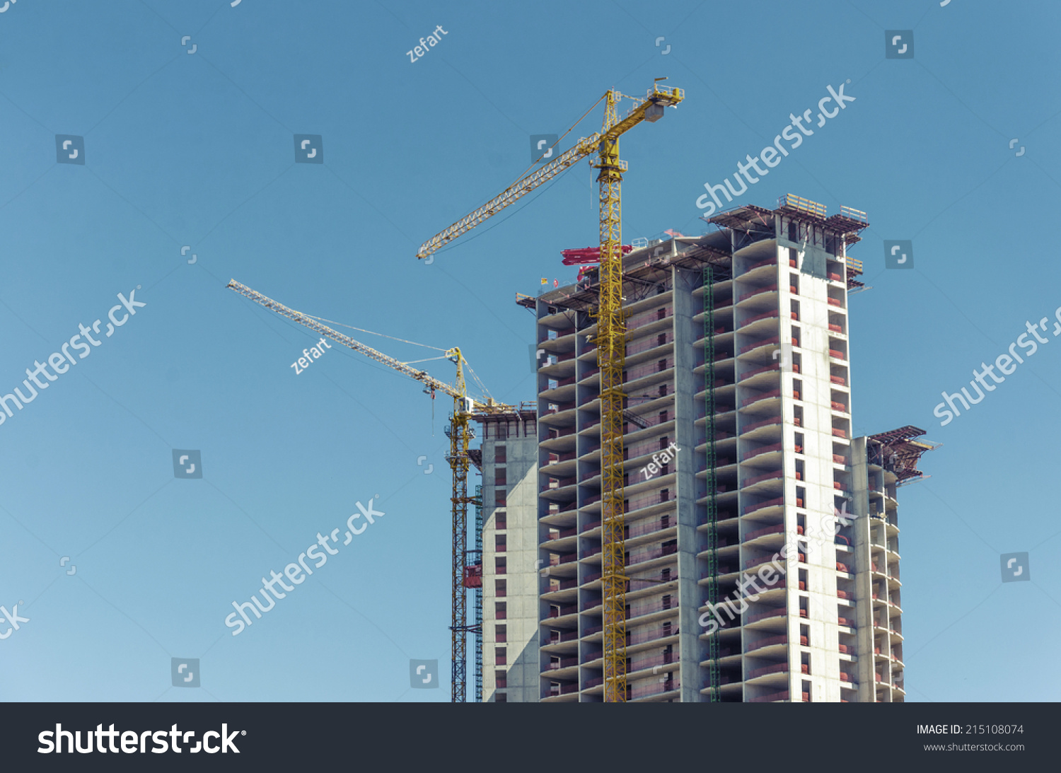 big yellow crane and construction set