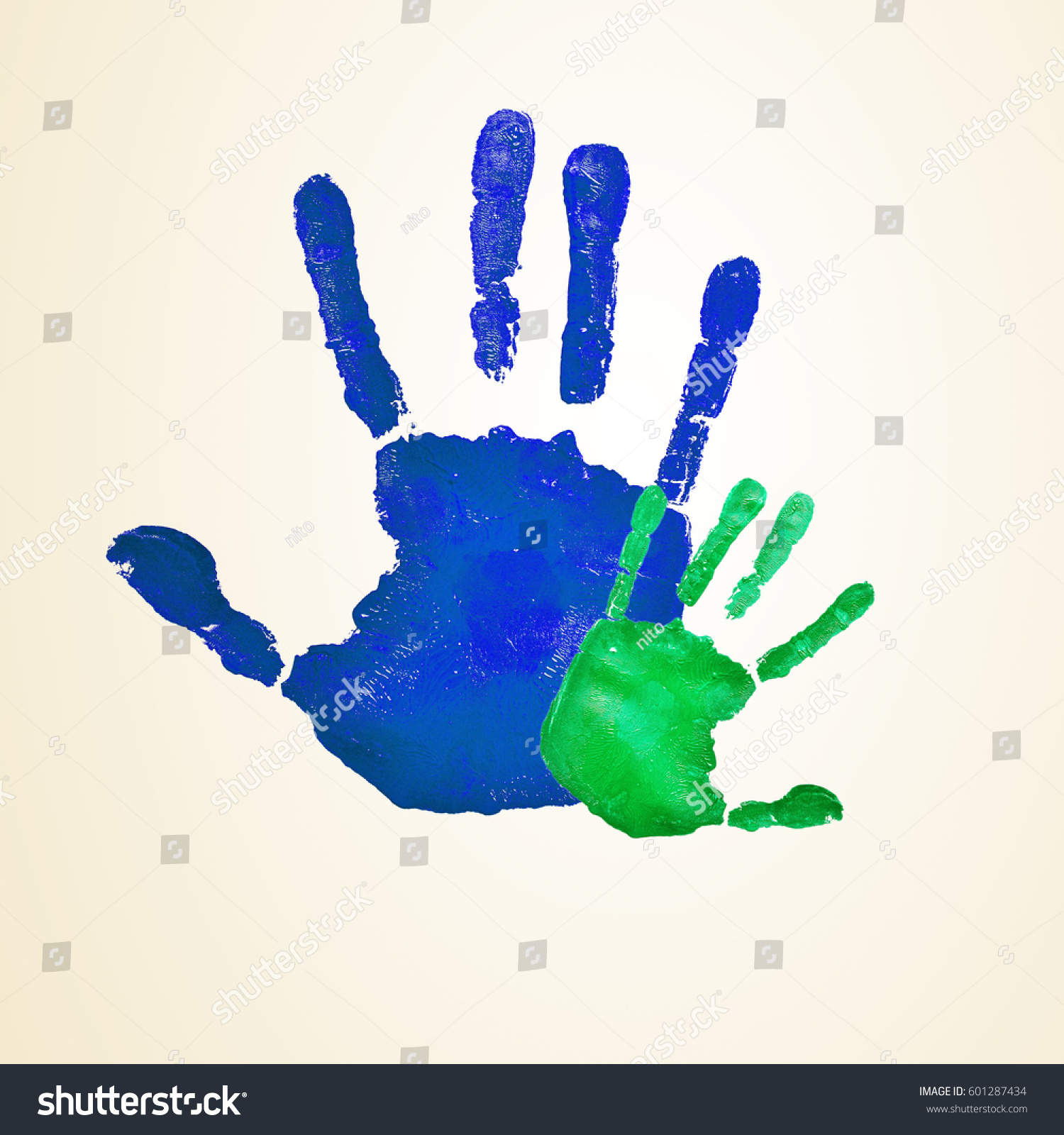 mother daughter handprint art