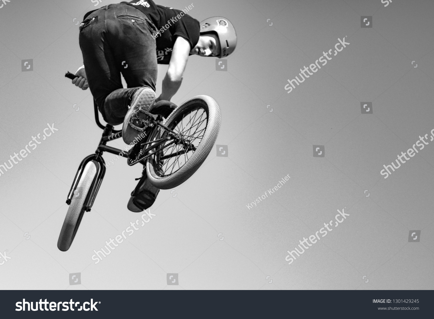 black bmx rider