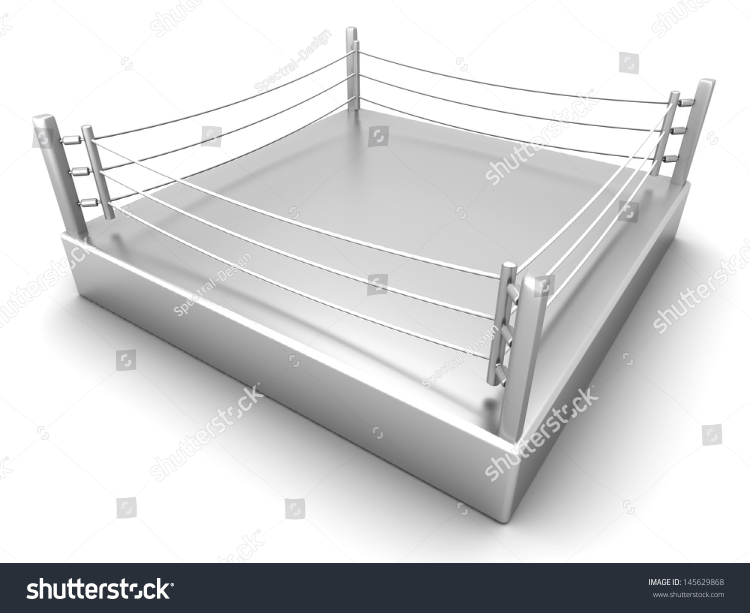 Boxing Ring 3d Illustration Stock Illustration 145629868 | Shutterstock