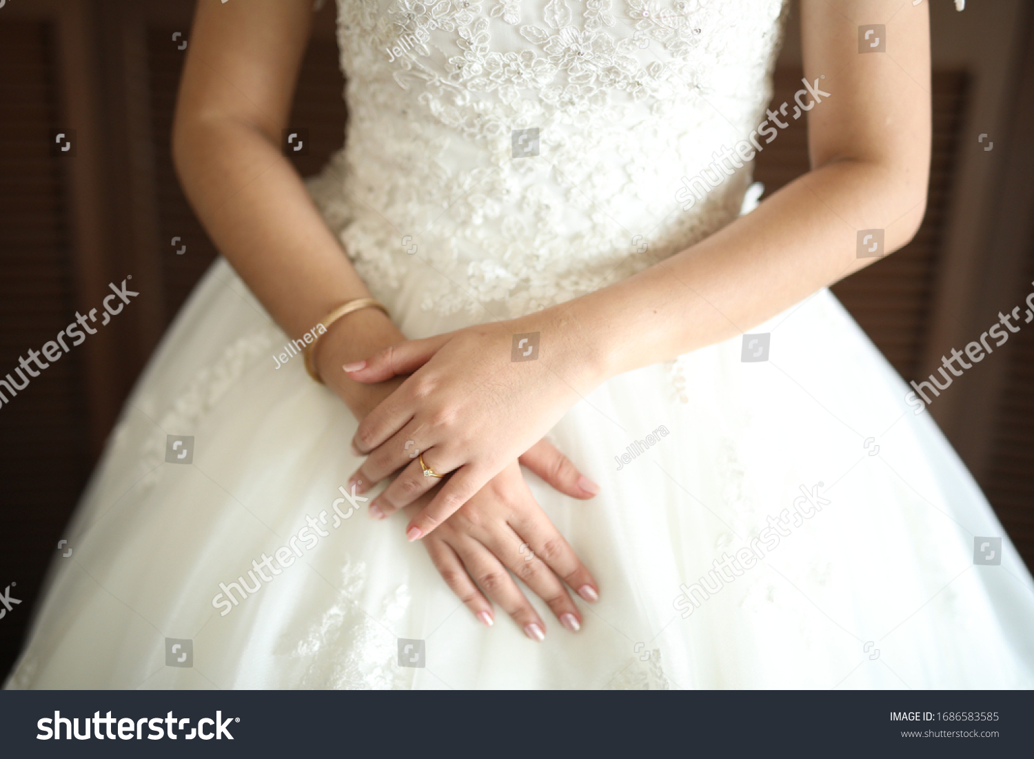 white gown for engagement