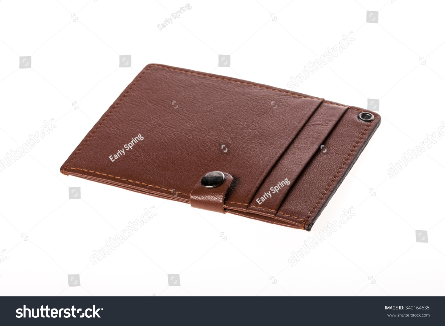 Brown Red Leather Name Tag Employee Stock Photo (Edit Now) 340164635