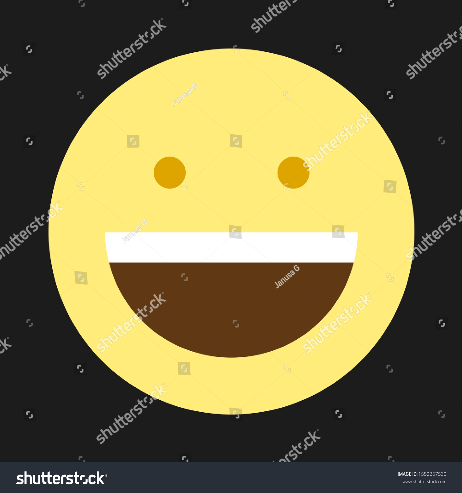 Cartoon Emogi Emoticon Expressing Emotionillustration Symbol Stock