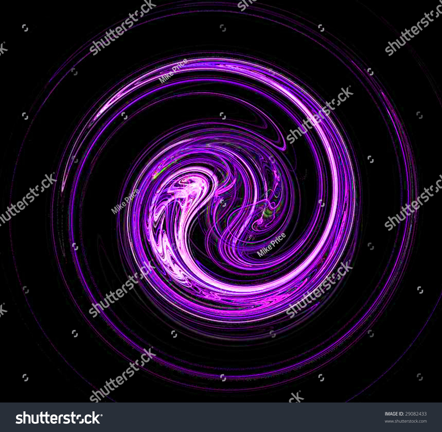 A Circular Abstract Electric Blue And Purple Swirl Background On A ...