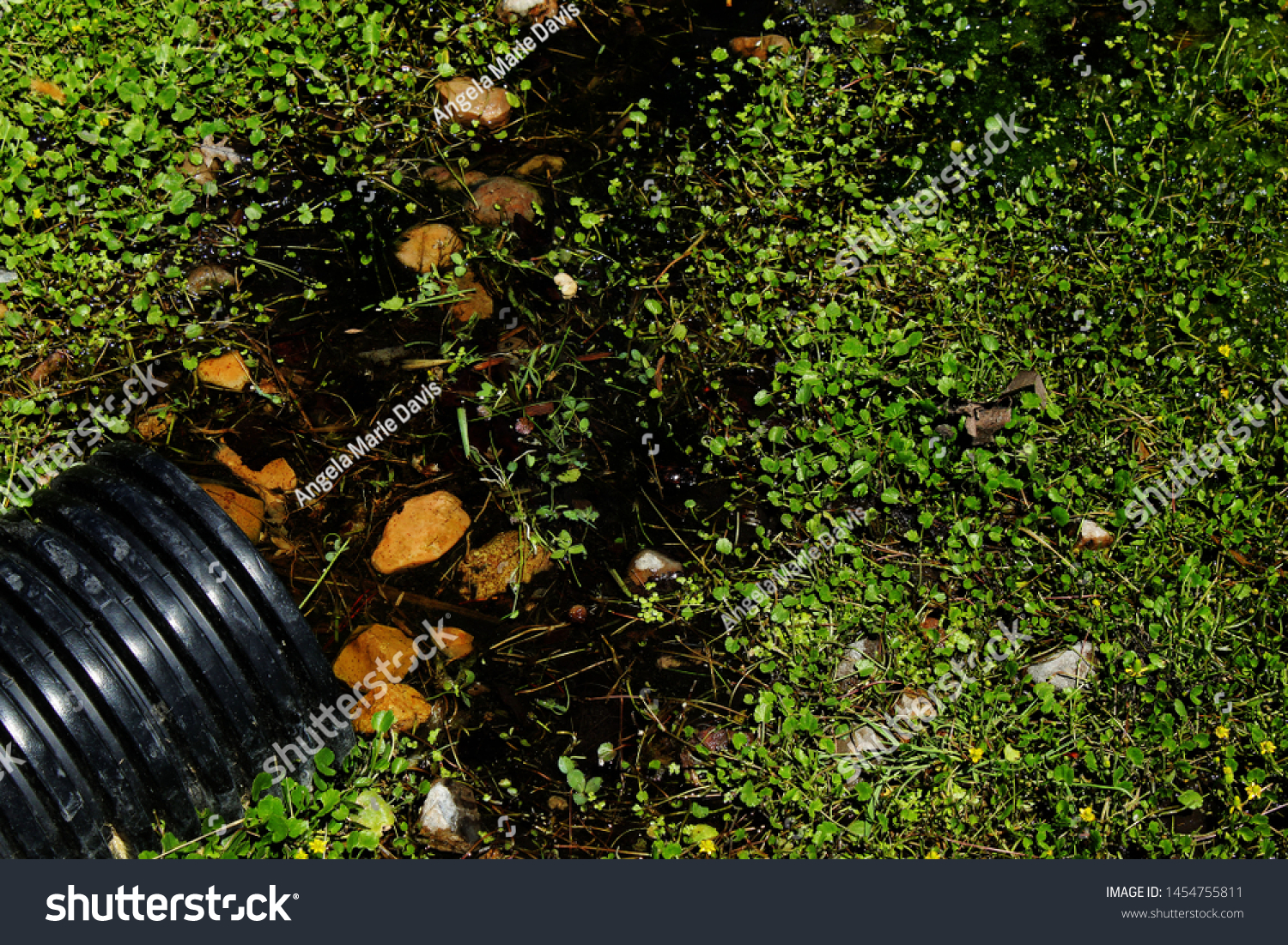 Close Water Buildup Pipe Line Spanish Stock Image Download Now