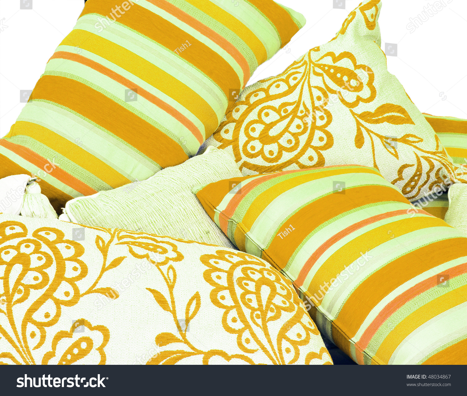 soft yellow cushions