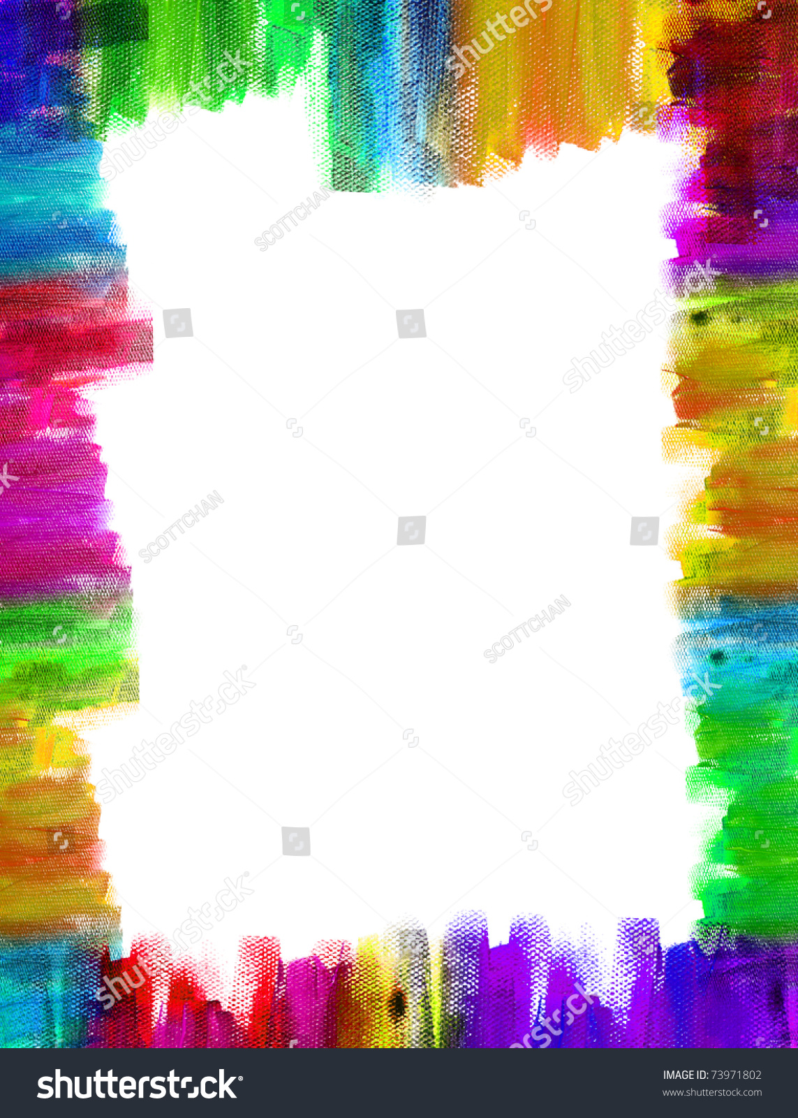 A Color Frame On Canvas Stock Photo 73971802 : Shutterstock