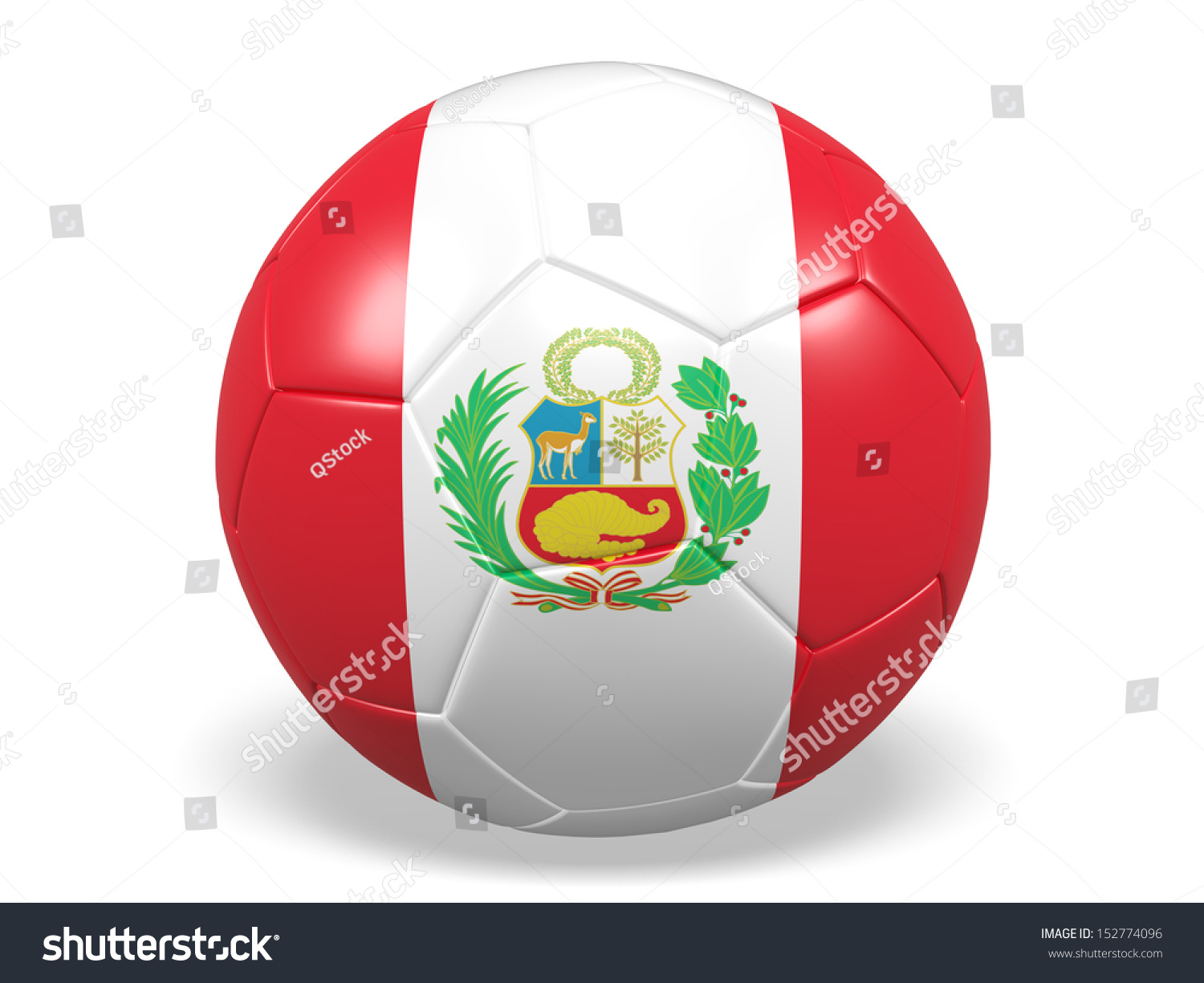 Concept Graphic Depicting Footballsoccer Ball Peru Stock Illustration ...