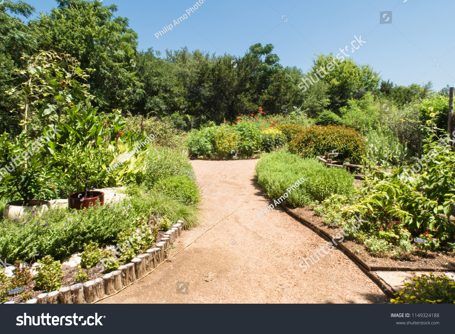 Crushed Granite Pathway Through Garden Stock Photo Edit Now