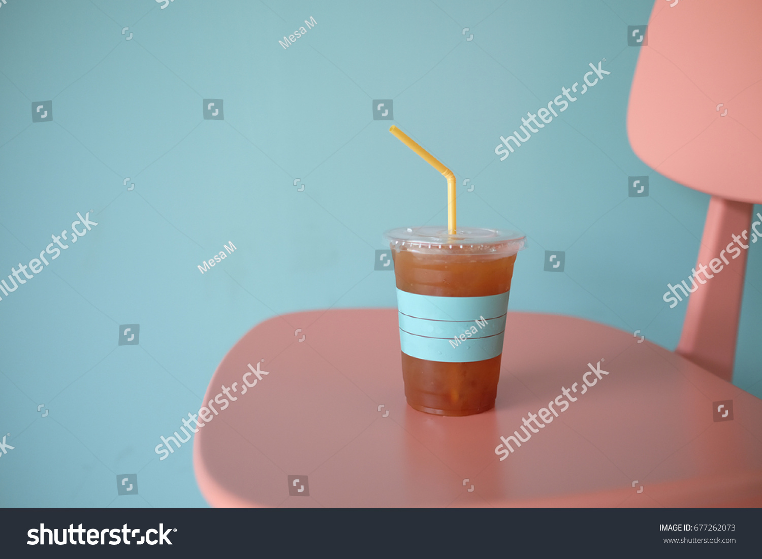 Download Cup Coffee Tea Yellow Straw On Backgrounds Textures Stock Image 677262073 Yellowimages Mockups
