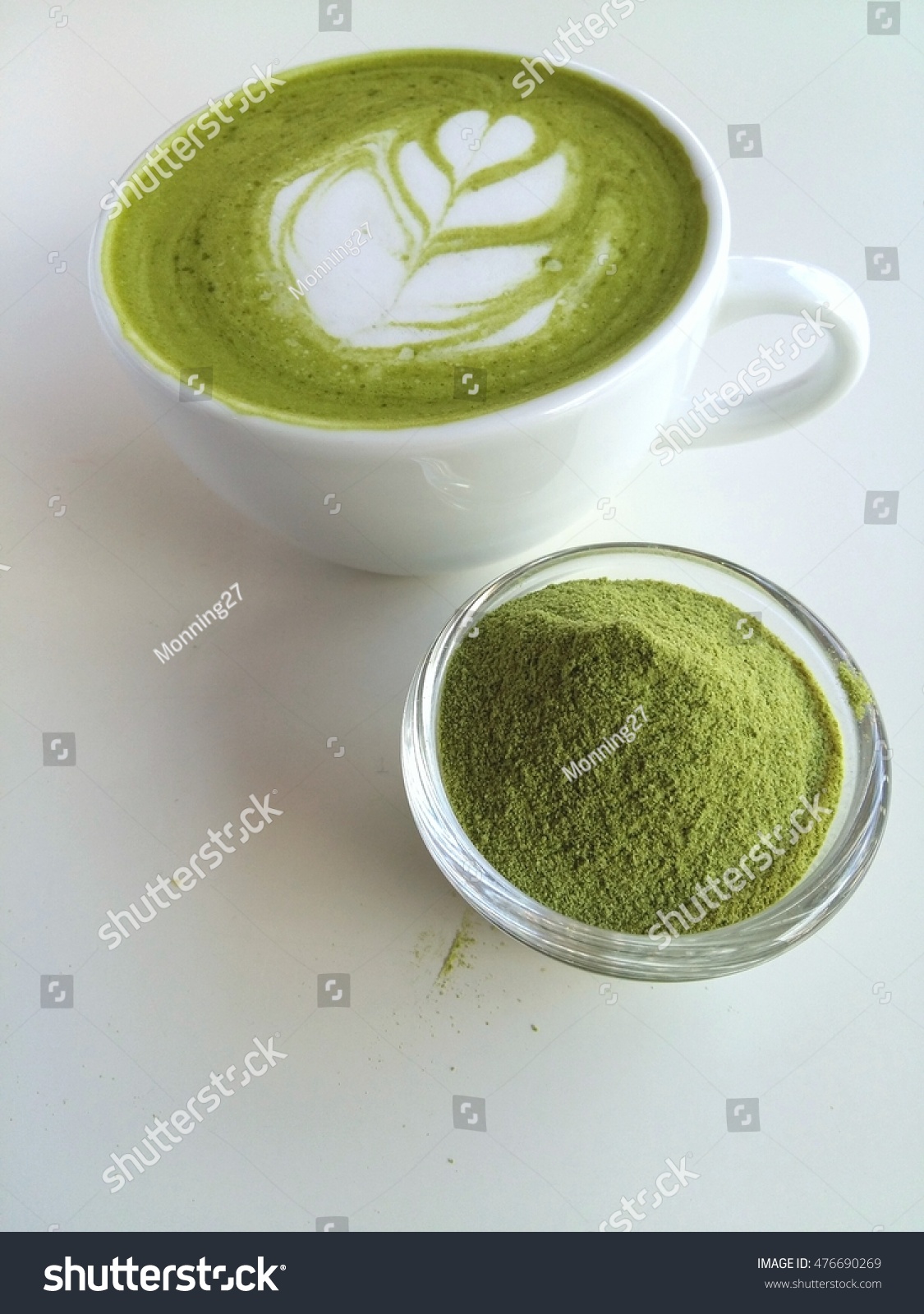 Cup Hot Matcha Latte Art Delicious Stock Photo 476690269 - Shutterstock