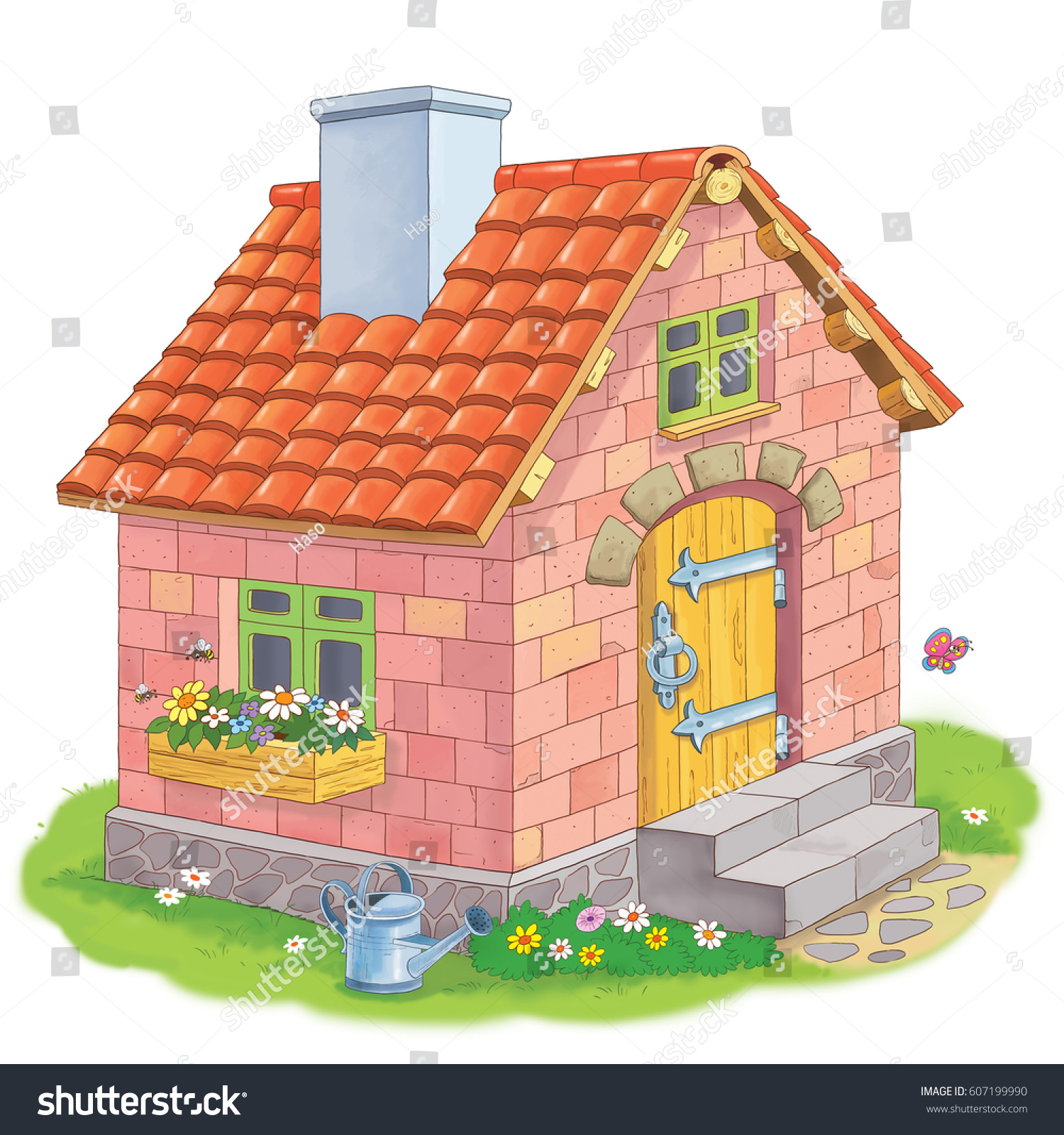 Brick Cartoon House - Brick house cartoon 2 of 14. - Kal-Aragaye