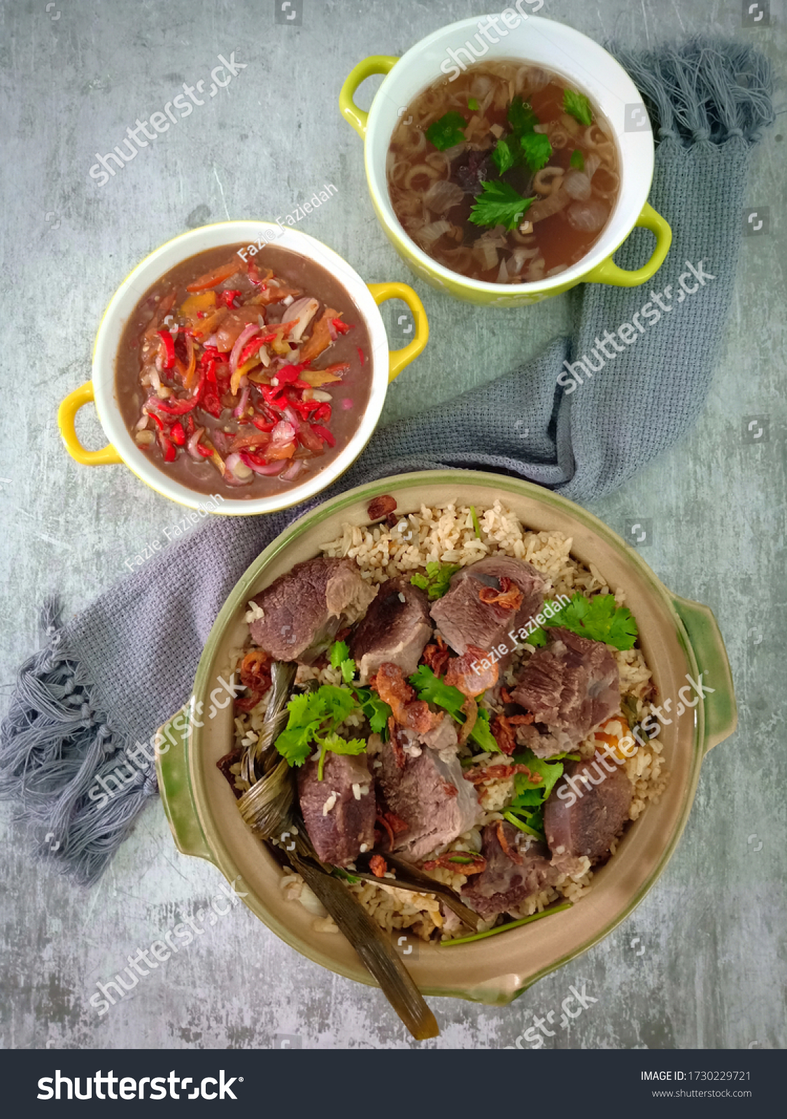 Delicious Nasi Daging Utara Air Asam Stock Photo Edit Now 1730229721