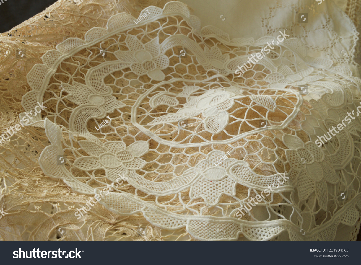 antique lace fabric