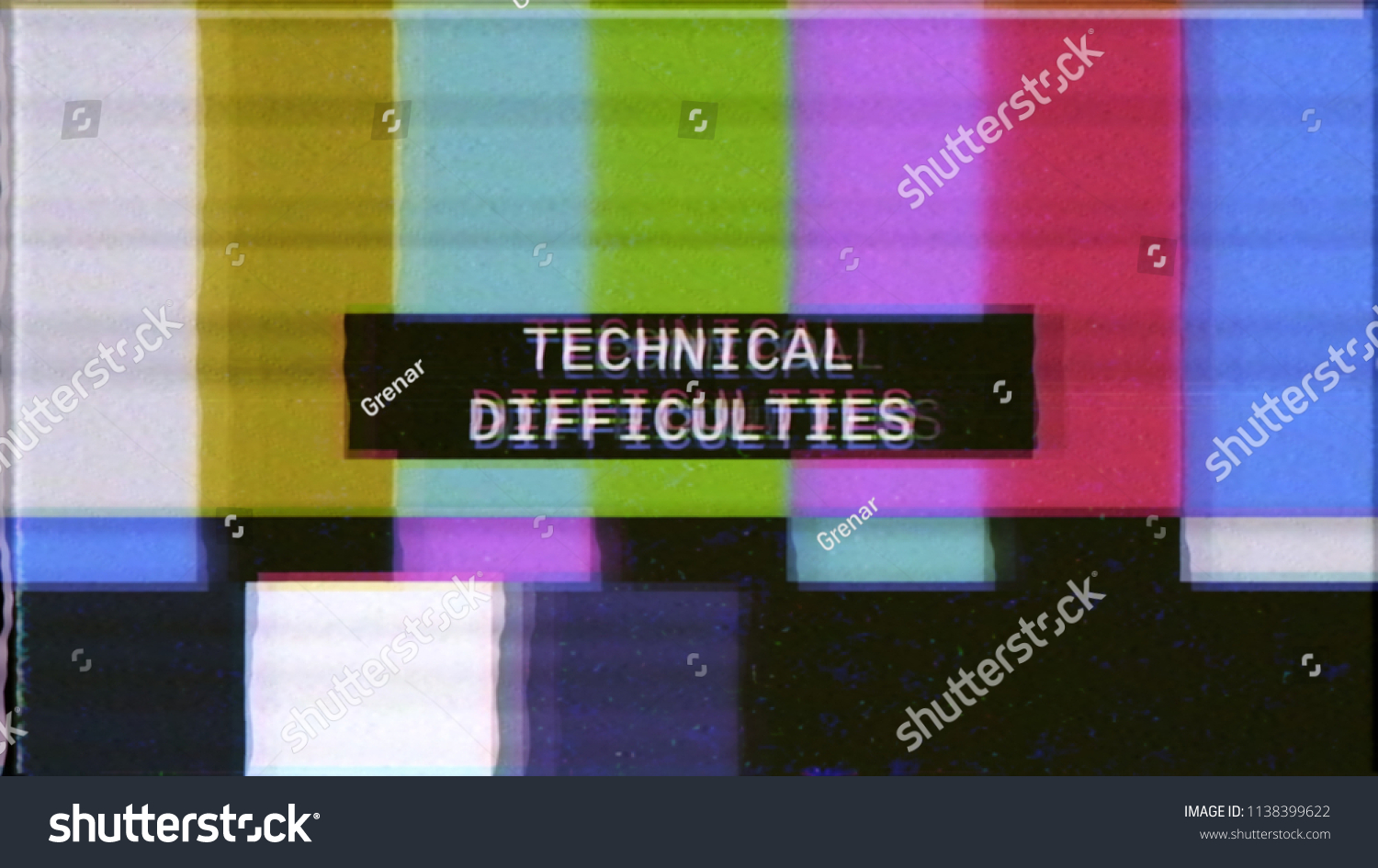 228 Television technical difficulties Images, Stock Photos & Vectors ...