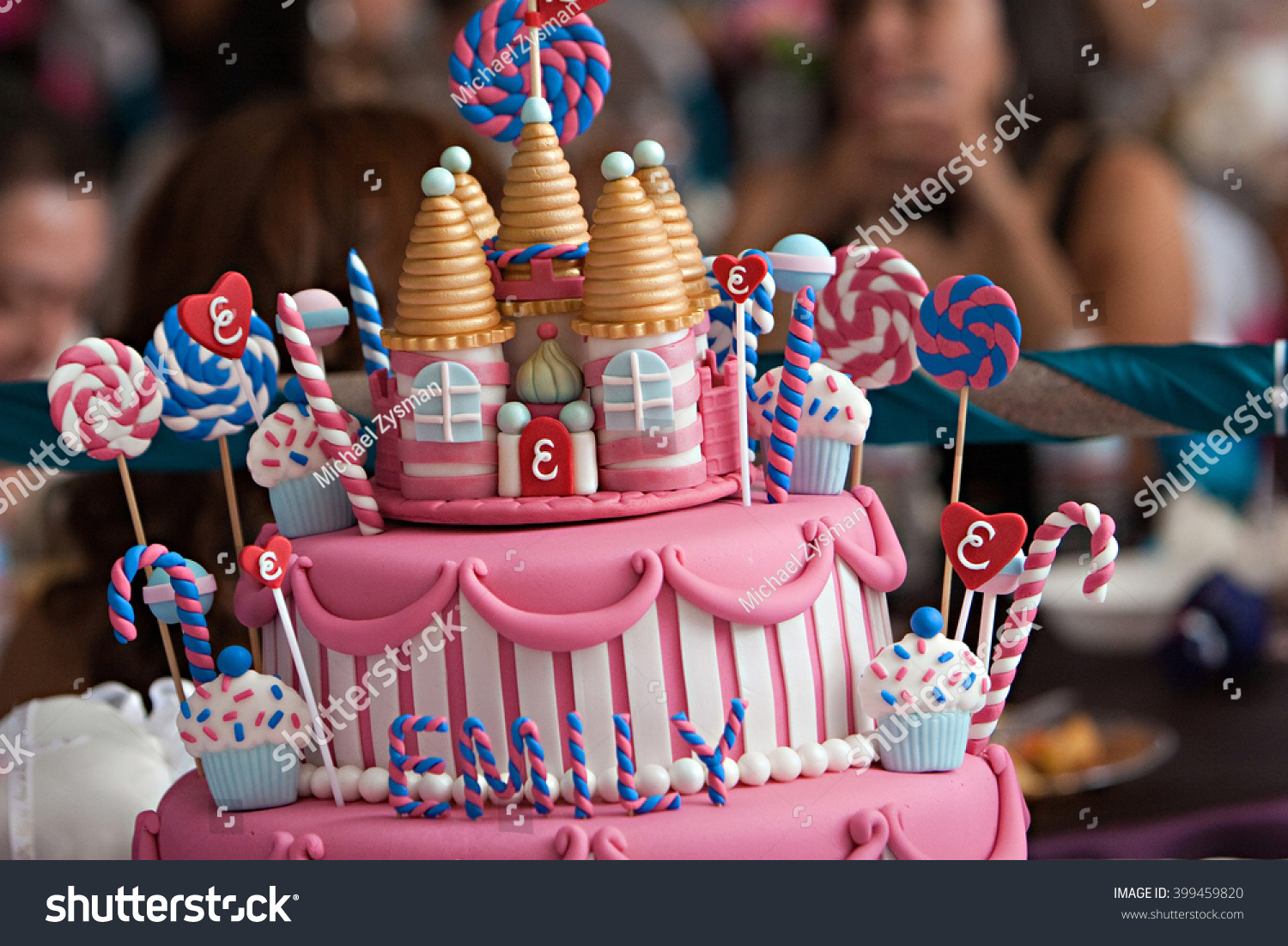 Fancy Birthday Cake Candyland Theme Three Stock Image Download Now