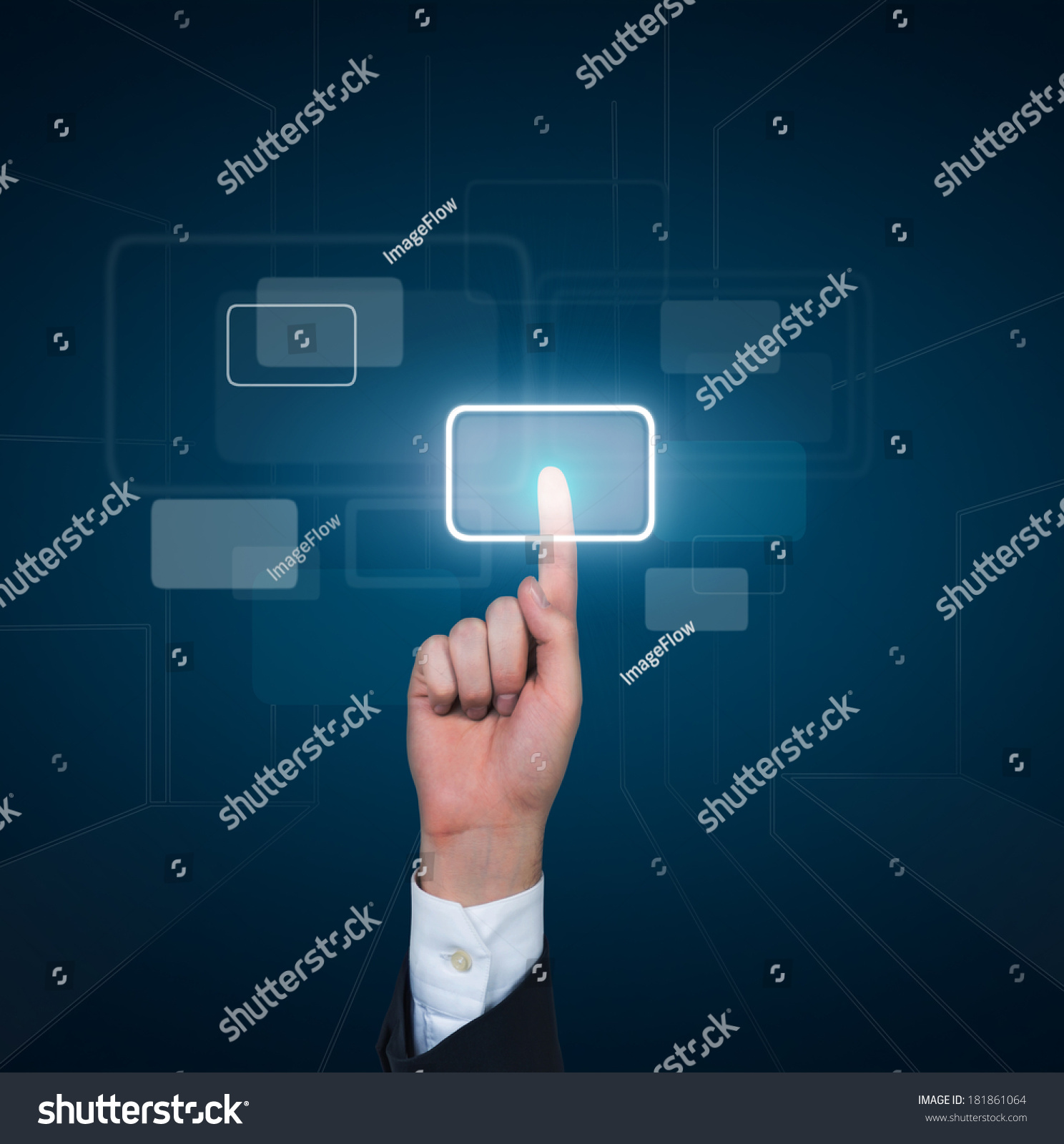 Finger Pushing Button 3 Stock Photo 181861064 | Shutterstock