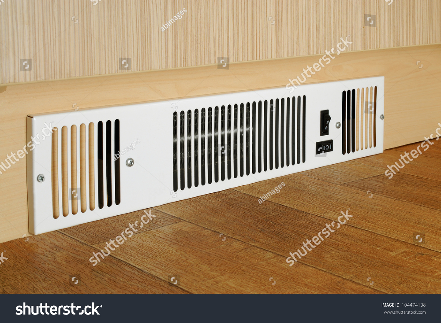 Floor Level Electric Fan Heater Fitted Stock Photo Edit Now