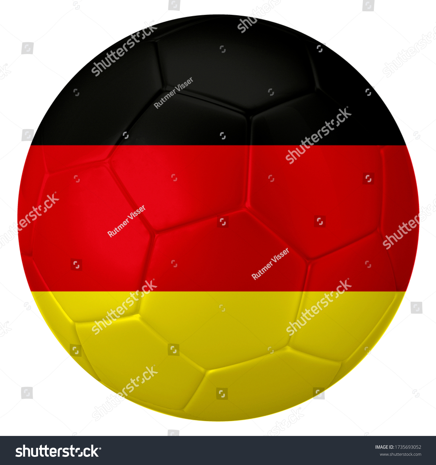 Football Soccer Ball Colors Germany Flag Stock Photo 1735693052 ...